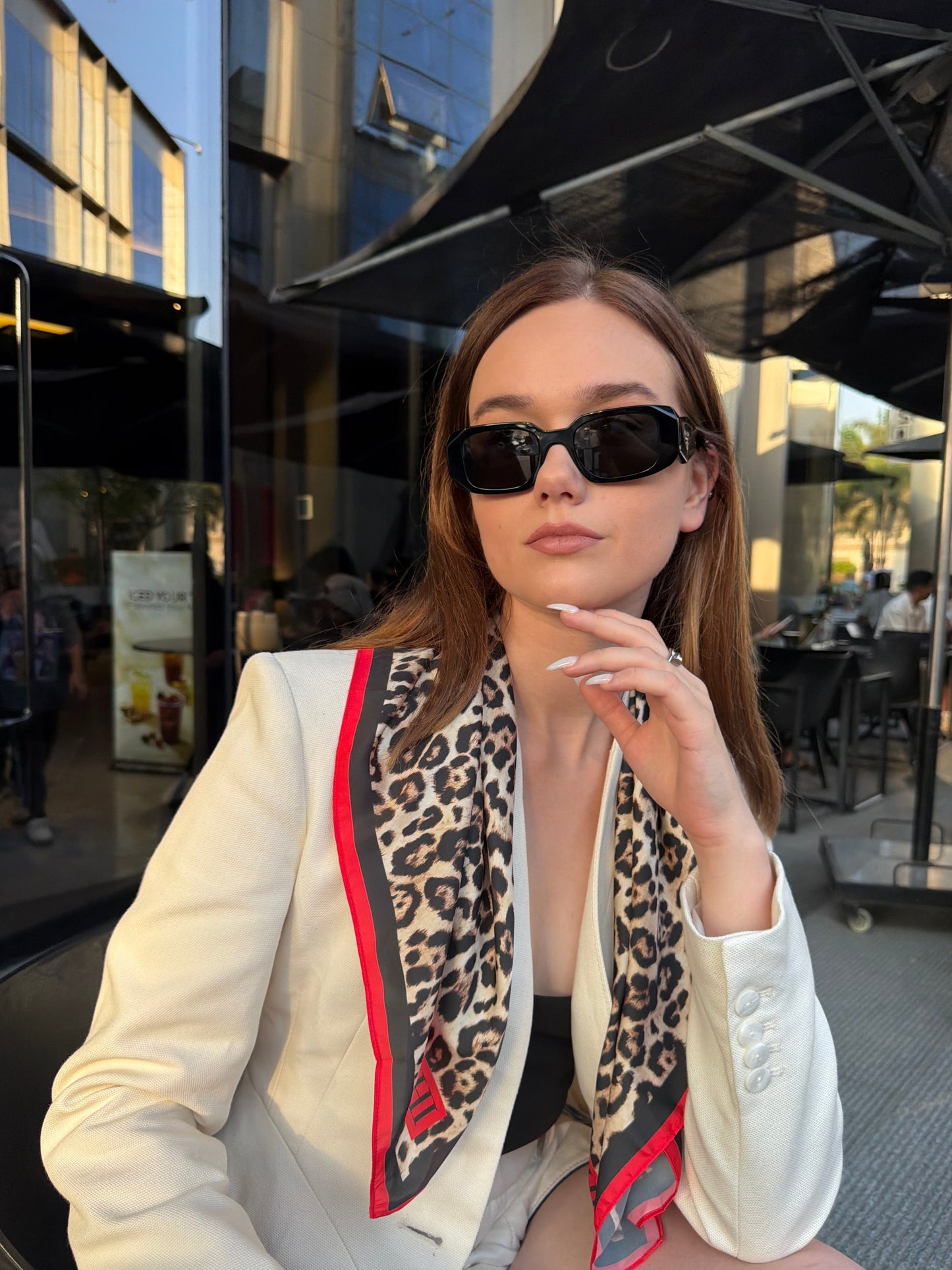 leopard scarf
